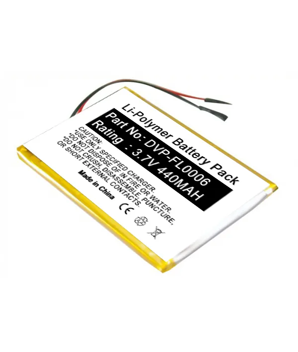 3.7 V 440 mAh Li-polymer Sostituzione Lettore MP3 Batteria per Creative DVP-FL0006 Creative Zen X-Fi