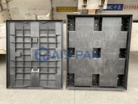 Palette en plastique pliable, empilable, personnalisable, écologique, durable, légère, recyclable, Aispak