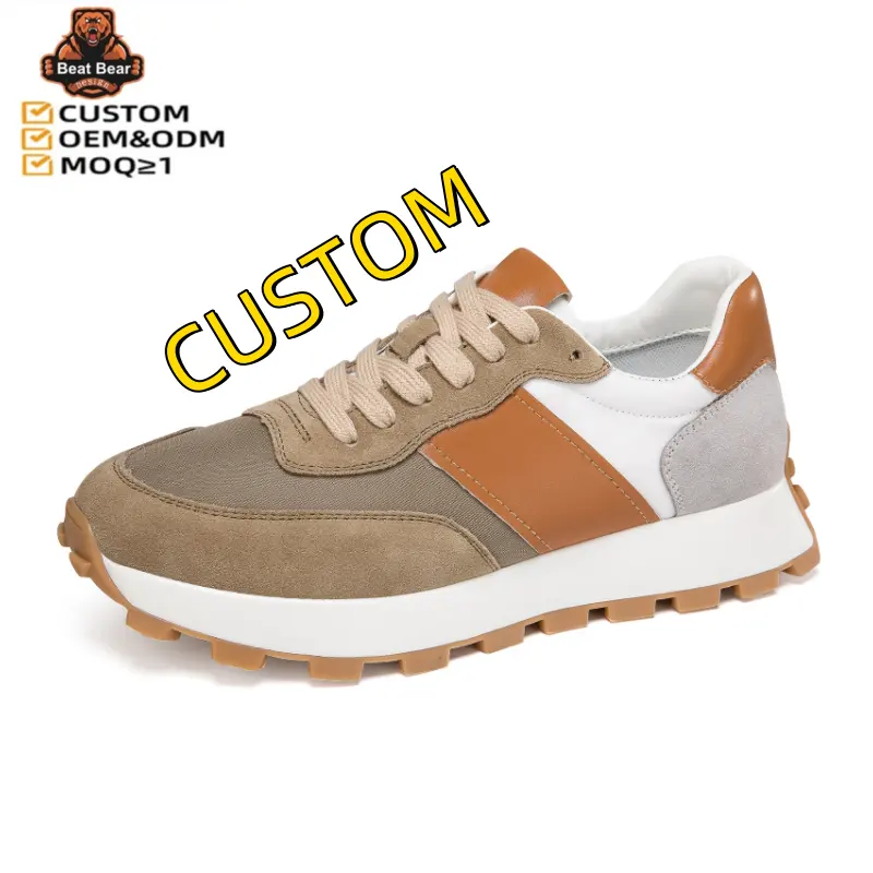 Sneaker manufacturer Sport Breathable Leather White Sneakers Casual Shoes running shoe custom shoes manufacturers with my logo