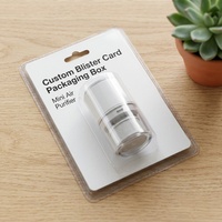 Emballage en blister plastique personnalisé, carte de support en PET transparente, emballage en coquille pour l'électronique grand public, les nécessités quotidiennes, les quincailleries