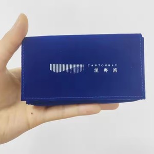 Custom Printed logo Suede Envelope Pouch with Magnet Small Velvet <b>Watch</b> Jewelry Gift Bags for Rings Necklace Storage Packaging - Product Image 6