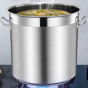 High Quality 3-ply Bottom Classic Stainless Steel Cooking <b>Pot</b> Stock <b>Pot</b> Soup <b>Pot</b> Gas & <b>Induction</b> Ready Premium Kitchen Tools - Product Image 2