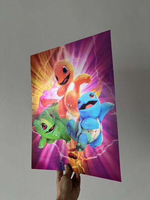 3D Lenticular Card 3D Image Flip Marvels Comics VS the Avengers Plastic Size 11" X 16"