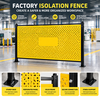 Clôture d'isolation pour ligne de production automatisée, panneau en acier perforé, barrière de sécurité pour atelier d'usine, cadre de cloisonnement