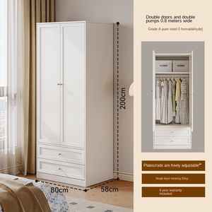 Armario <span class=keywords><strong>de</strong></span> Acero para el Hogar Wright Home, Muebles para el Hogar, Estilo Moderno y Simple, Color Crema Francés, Armario <span class=keywords><strong>de</strong></span> Almacenamiento para Dormitorio - Product Image 6
