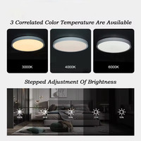 Home deco dimmable Round plafonds lumière led surface Monté Led Plafonnier style simple blanc 118W/24W/36W