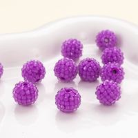 Perles en résine acrylique transparentes et de couleur AB de 8 mm à 20 mm pour accessoires de bijoux - Collier, porte-clés, boucles d'oreilles, bracelet