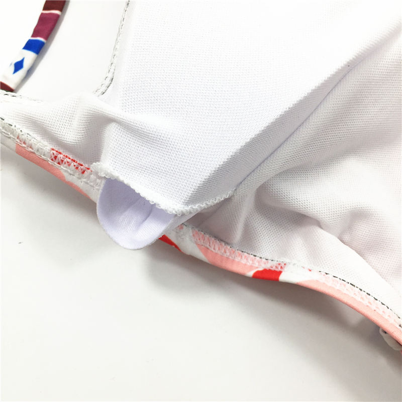 One-piece swimsuit Maldives style printed multi binding swimsuit custom swimwear sexy bikini