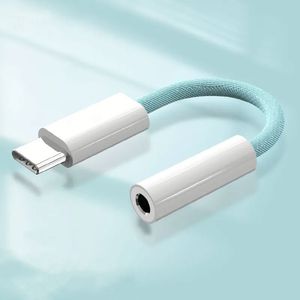 สายอะแดปเตอร์หูฟังแบบถักไนลอน 3.5 มม. เป็น USB-C สายสัญญาณเสียง Aux สำหรับโทรศัพท์มือถือ - Product Image 3