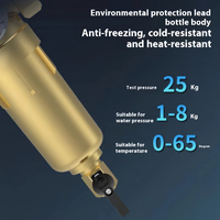 Pré-filtre à eau tout en cuivre de 50 microns avec manomètre et système de mailles en acier inoxydable