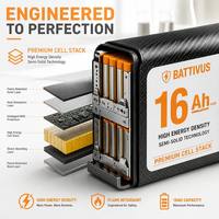Batterie semi-solide pour drone UAV 12S 52.2V 16000mAh 5C, pack haute densité énergétique pour drone professionnel à voilure fixe, longue durée de vol