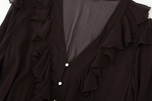 KAR & OT ZA 2025 autunno/inverno nuovo arrivo abito <span class=keywords><strong>Midi</strong></span> a maniche lunghe con 8372021 Patchwork di cintura - Product Image 3