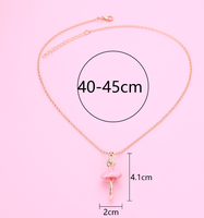 Kalung Liontin Balerina untuk Hadiah Penari Resital Balet Perhiasan Fashion Gadis Balet Wanita Kalung Penari Balet