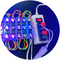 Boîte à lumière fenêtre décor sans conducteur 220v Led Module extérieur IP67 110v Led Light Module 3 puces RGBIC Smart Control Led Module