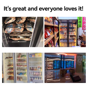 <span class=keywords><strong>Congélateur</strong></span> vitrine à grande capacité avec <span class=keywords><strong>porte</strong></span> en verre, armoire réfrigérée commerciale pour supermarché, stockage d'aliments surgelés avec vue dégagée - Product Image 6