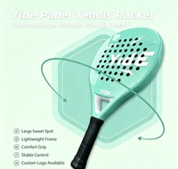 Raquette de padel en fibre de verre, raquette de padel professionnelle pour hommes et femmes, raquette de padel pour entraînement et compétition