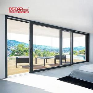 Puertas corredizas de vidrio de <span class=keywords><strong>segunda</strong></span> <span class=keywords><strong>mano</strong></span> Armario con deslizamiento suave y cerradura segura Dormitorio Sala de estar Oficina <span class=keywords><strong>Puerta</strong></span> corrediza - Product Image 3