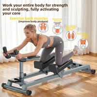 Appareil de musculation multifonctionnel 3-en-1 rétractable en PVC et acier pour entraînements en intérieur, usage en salle de sport, torsion de la taille, tonification abdominale/hanches