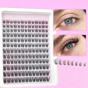 Extensiones de Pestañas DIY Segmentadas, Pestañas en Racimo DIY, 240 Piezas, 30D 40D 50D, Pestañas en Racimo C CC D, Extensiones de Pestañas DIY - Product Image 2