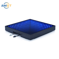 Bon effet 3d miroir infini carreaux de piste de danse panneau de verre dmx boîte de nuit rgb lumière up led piste de danse abysse pour mariage