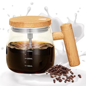 Tasse à café en verre couleur érable, design moderne, très esthétique, entièrement automatique, isotherme, pour le petit-déjeuner et les fêtes - Product Image 1