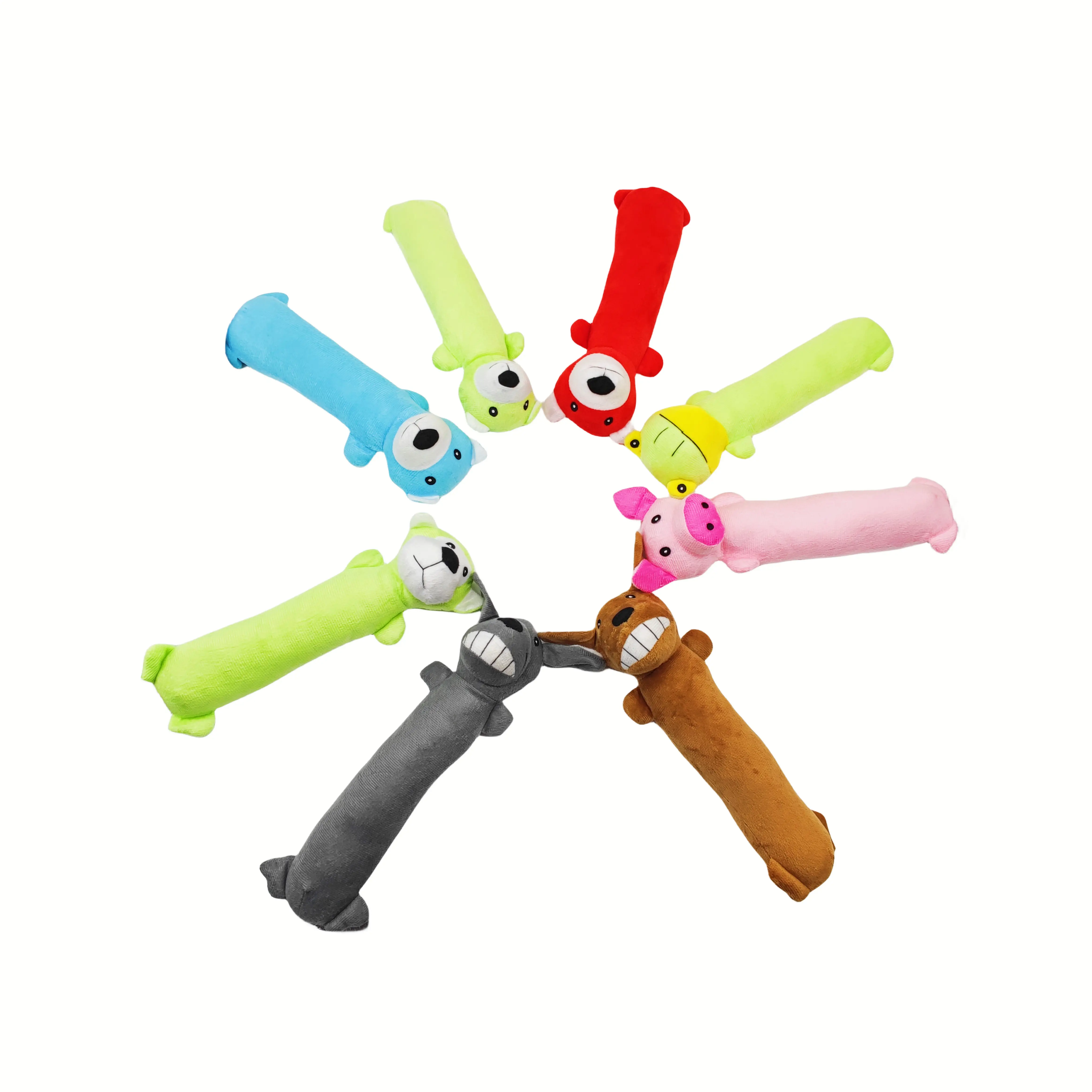 160 pack Dog Squeaky Brinquedos Pet Toys Crinkle Não Recheio Animais Dog Plush Chew Toy