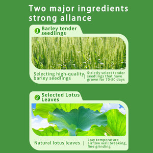 Commerce extérieur Asie du Sud-Est OME Poudre <span class=keywords><strong>de</strong></span> l'herbe <span class=keywords><strong>d</strong></span>'<span class=keywords><strong>orge</strong></span> et <span class=keywords><strong>de</strong></span> ses pousses biologique pure Boîte <span class=keywords><strong>de</strong></span> boisson Durée <span class=keywords><strong>de</strong></span> conservation <span class=keywords><strong>de</strong></span> 18 mois - Product Image 3