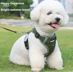 Grosir rompi tali hewan peliharaan nilon personalisasi harnes anjing nyaman bersirkulasi dengan kancing penutup tersedia dalam berbagai warna - Product Image 3