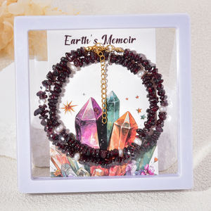 Collar de Perlas de Agua Dulce y Virutas de Granate Natural Metafísico, Joyería Curativa para el Día de la Madre y Promociones de Cumpleaños - Product Image 4