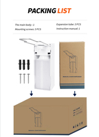 Dispenser Sabun Tangan Stainless Steel Dinding Rumah Sakit CDWK Kapasitas 1000ml Warna Putih Ramah Lingkungan Desain Modern