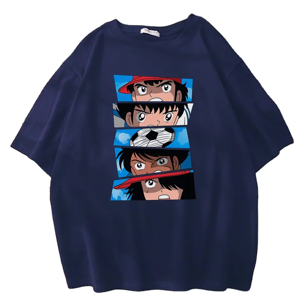 Детская Одежда Captain Tsubasa, футболка, капитан Цубаса, маленькая футболка, футболки с японским аниме рисунком, уличная одежда в стиле Харадзюку