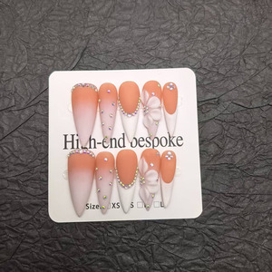 Faux ongles longs et pointus à presser, très populaires en Europe et en Amérique, produits de beauté, styles personnalisés disponibles - Product Image 3