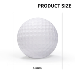 Palline da Golf Personalizzate Durevoli e Portatili, Design Personalizzato, Logo Personalizzato, in Gomma a Due Pezzi, Durezza 80-90, Bianche/Multicolore, 45g, 392 Dimple - Product Image 2