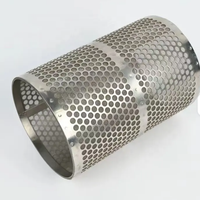Tube filtrant en maille perforée en acier inoxydable, construction durable de 1 mm avec des trous de 3 mm pour une filtration à haut débit et une longue durée de vie