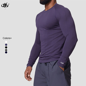Custom logo Men Sports Wear Clothing Wholesale Muscle Fit Long Sleeve Gym <strong>Shirt</strong> <strong>Workout</strong> Clothing Gym <strong>Compression</strong> <strong>Shirts</strong> - Product Image 1