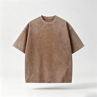 T-shirt Homme Vintage Délavé 100% Coton Coupe Classique Effet Nuageux Dégradé Vieilli Style Rétro Urbain Imprimé Personnalisé
