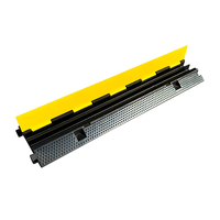 Nouvelle Rampe de Protection de Câbles Extérieure, Goulotte de Sol en Caoutchouc pour Câbles à 2/3/5 Canaux, Ralentisseur