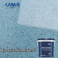 Peinture de sol auto-nivelante en sable de couleur époxy pour sols en ciment, surfaces de carreaux antidérapantes et résistantes à l'usure