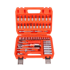 53 Pc Socket Wrench Set 1/2 In Chromium Vanadium Steel Hand Tool Kit For Car And Mechanical Repair - Product Image 2