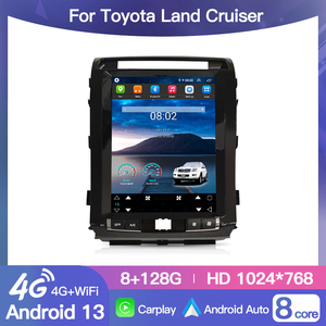 HFMidia Autoradio 12,1 pouces avec écran vertical, unité multimédia vidéo pour Toyota Land Cruiser 2008-2015, CarPlay sans fil - Product Image 2