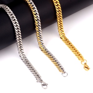 LIFETIME JEWELRY 24k Gold Plated 7mm Cuban Link Chain Bracelet <b>for</b> <b>Men</b> and Women - Product Image 3