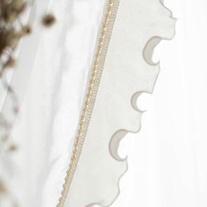 <span class=keywords><strong>Tende</strong></span> Oscuranti in <span class=keywords><strong>Pizzo</strong></span> <span class=keywords><strong>Francese</strong></span>, Seta e Cotone per Soggiorno, Camera da Letto, Davanzale, Balcone, <span class=keywords><strong>Tende</strong></span> Decorative Verdi con <span class=keywords><strong>Pizzo</strong></span> Perlato per Camera da Ragazza - Product Image 5