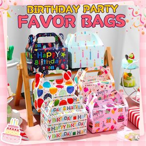 Cajas de Regalo para Fiestas de Cumpleaños, Cajas para Recuerdos de Fiesta, Caja con Asa para Regalos, Paquete de Cajas de Papel para Envolver Regalos de <span class=keywords><strong>Feliz</strong></span> Cumpleaños - Product Image 5