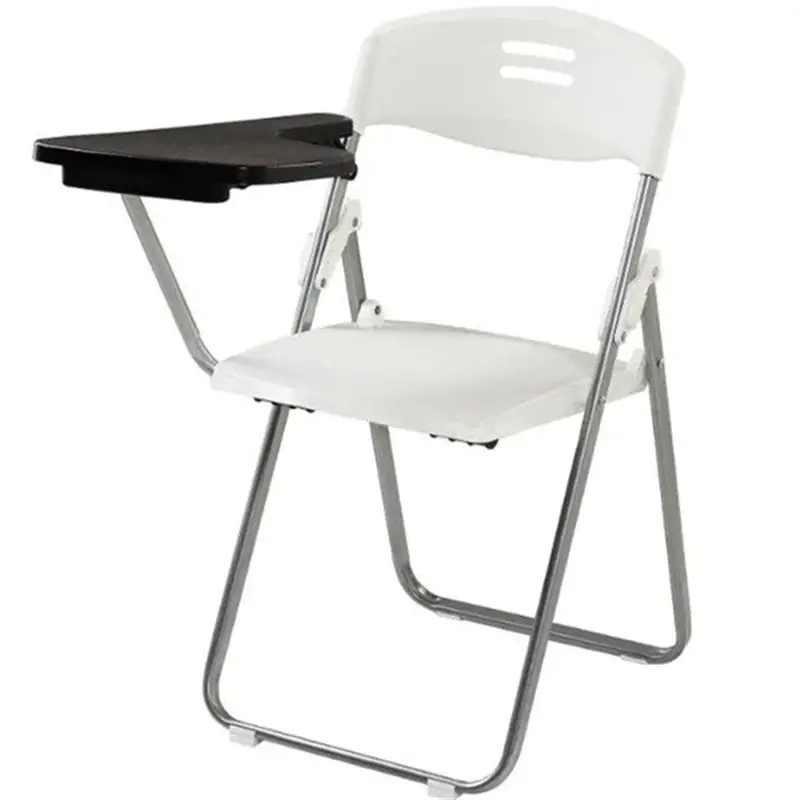 LAKSHYO 2024 Latest Style Folding Chair for Banquet Wedding Conference Classroom Metal Frame Writing Chair With Tablet