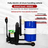 Nouveau chariot électrique pour fûts d'huile avec pince à bec d'aigle autobloquante, adapté aux fûts en fer et en plastique de 55 gallons