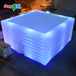 Lớn Cube Wedding Party LED Light Inflatable <span class=keywords><strong>Tent</strong></span> Cắm Trại Giá Cho Các Sự Kiện Ngoài Trời - Product Image 2
