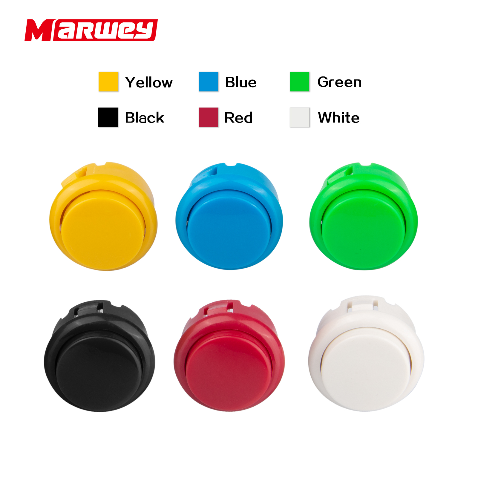 Màu Sắc Khác Nhau Arcade Game Phụ Kiện Máy 30Mm Nhựa Chuyển Push Buttons Arcade Button Game