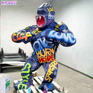 Gran estatua pintada a mano de Tit Gorilla Museum Mall decorada con obras de arte de exhibición de esculturas de King Kong - Product Image 6