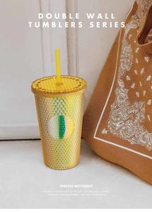 プラスチック製の二重壁グリッターダイヤモンド16オンスウォーターボトル、蓋とストローコーヒータンブラーカップバルク-購入 - Product Image 6