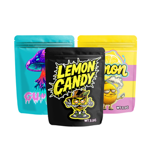 Aluminum 3.5 Ziplock 7g Irregular Shape logo Smell Proof 3.5g Packaging <strong>Custom</strong> Candy Tobacco Mylar Bag - Product Image 1